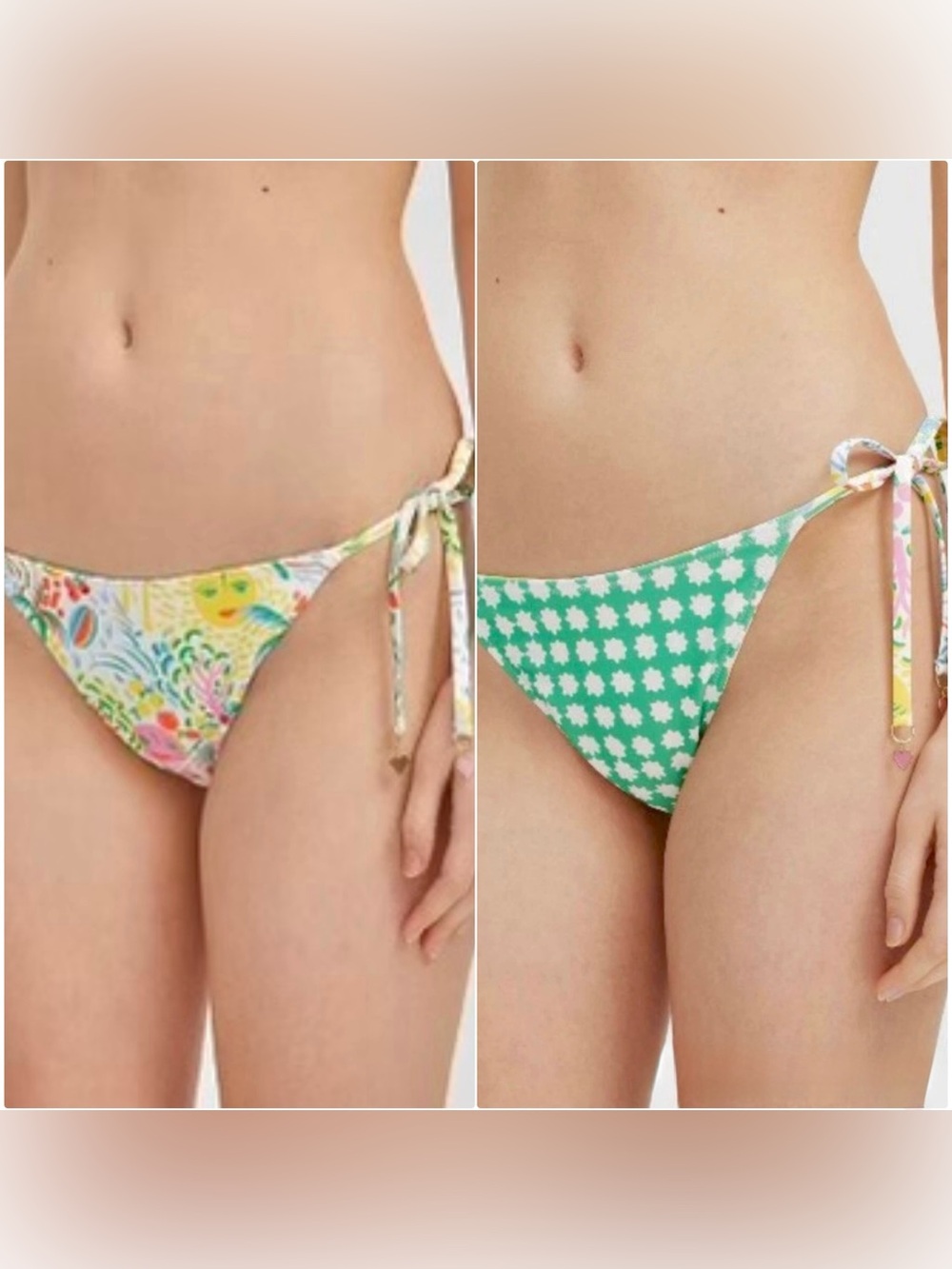 Roller Rabbit Target Reversible Vacation Star/ Geo Bikini Swim BOTTOM S 4-6 NWT